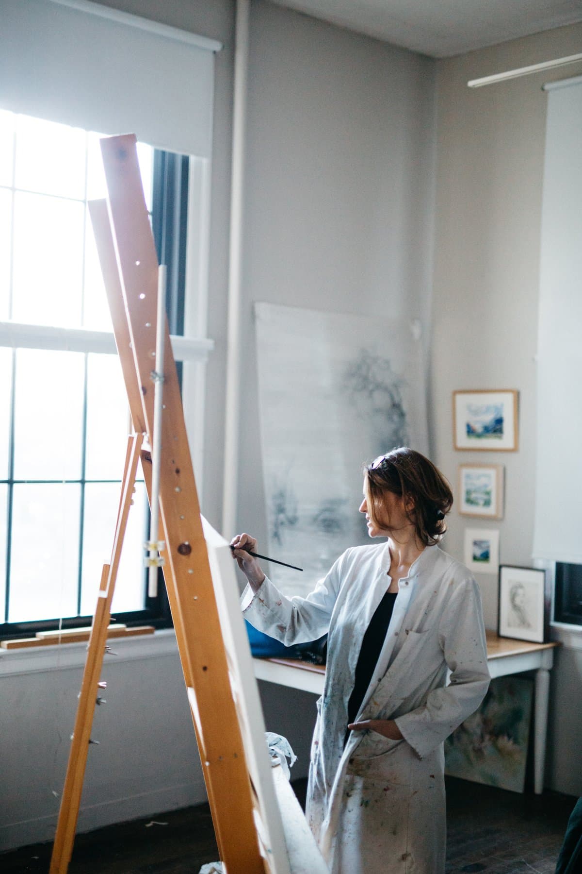 Juliane von Kunhardt im Atelier